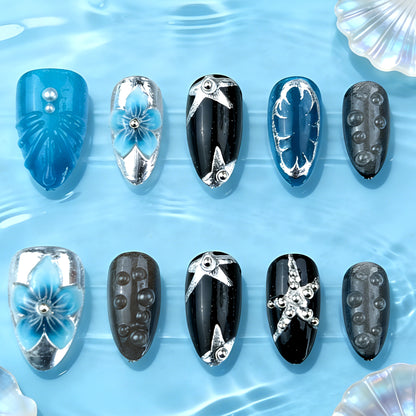 Artificial nail set with extravagant design Acalora