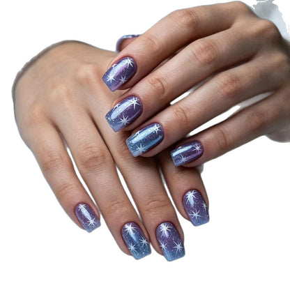 Cosmic Starry Nail Art Acalora
