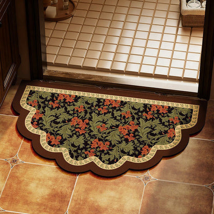 Decorative Floral Patterned Door Mat