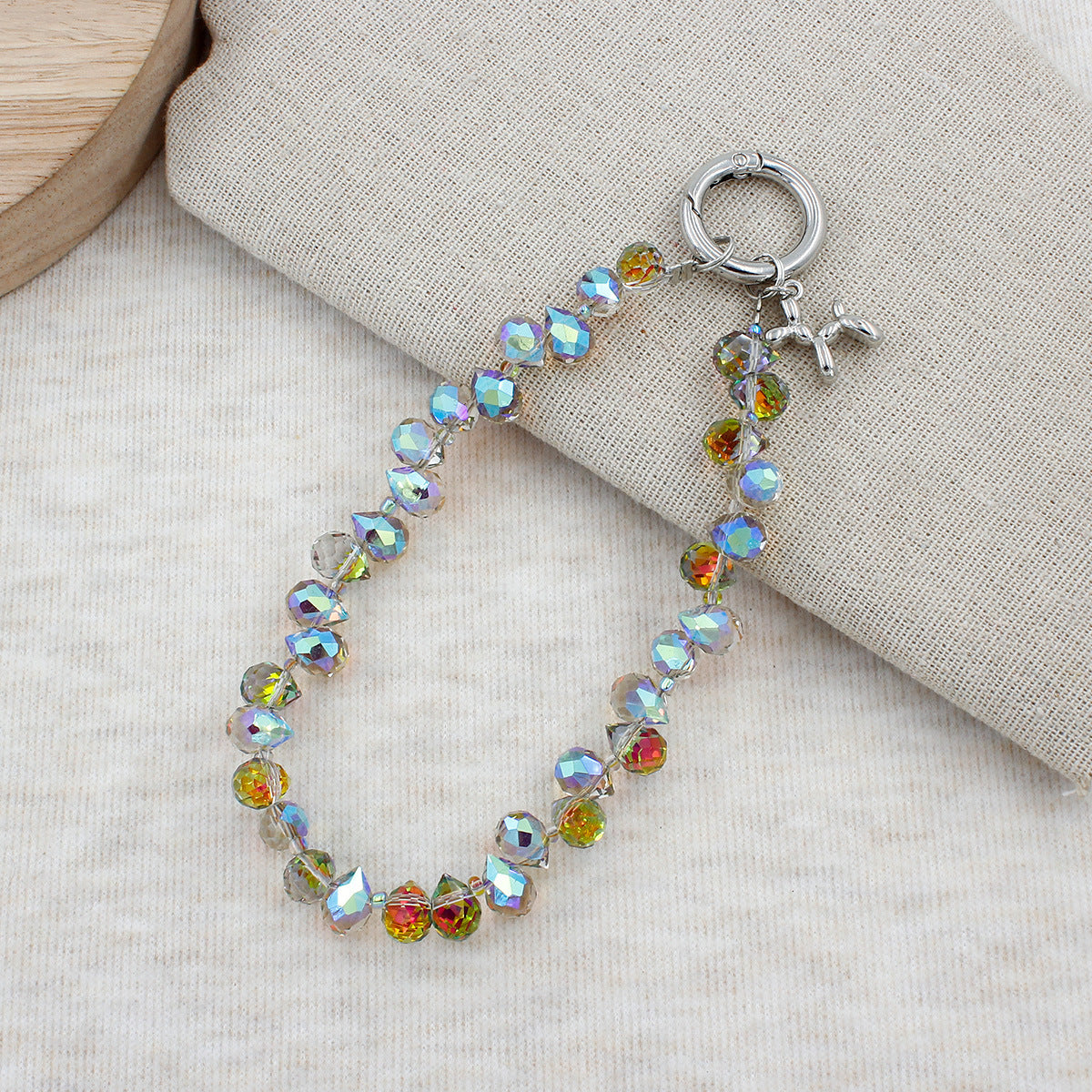 Crystal-Embellished Charm Bracelet Acalora