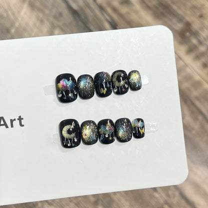 Galaxy-Themed Nail Art Set Acalora