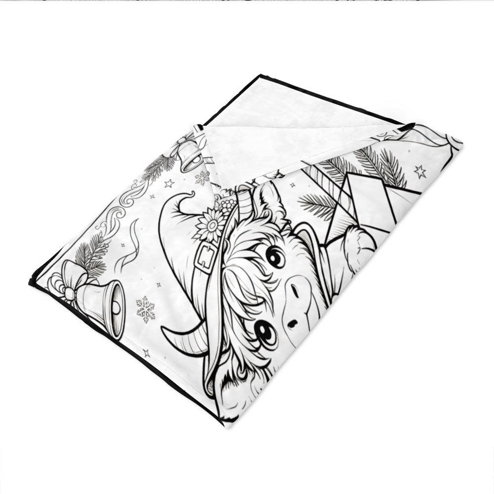 Unisex Cozy Artistic Animal Print Blanket