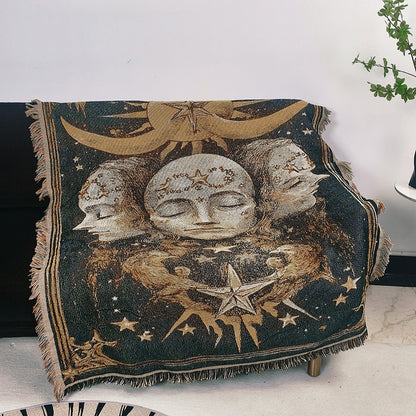 Astrological Themed Tapestry Blanket