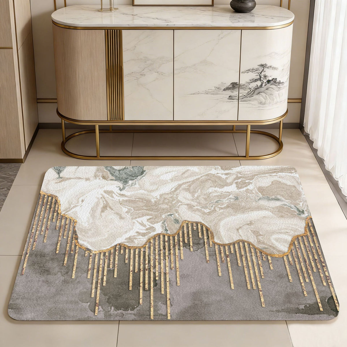 Fun Citrus-Themed Bath Mat Acalora