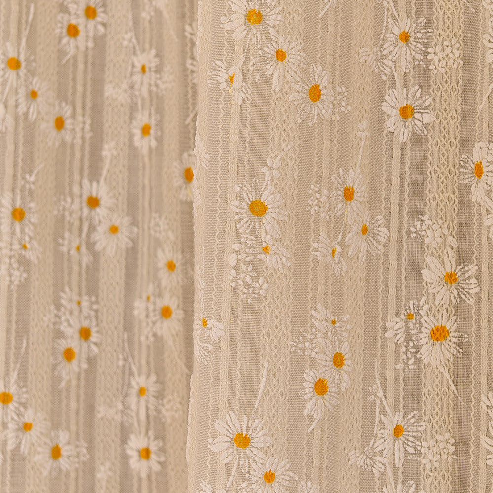 Elegant Floral Pattern Room Divider Curtain