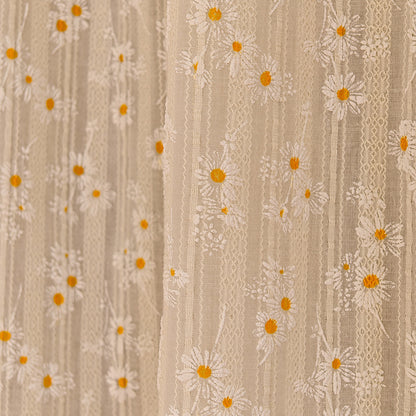 Elegant Floral Pattern Room Divider Curtain