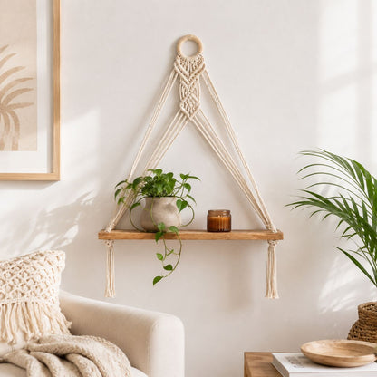 Macrame Wall Shelf Acalora