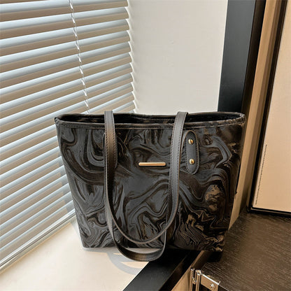 Stylish Marble Pattern Tote Bag Acalora
