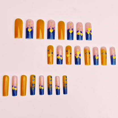 Decorative Heart-Inspired Nail Art Acalora