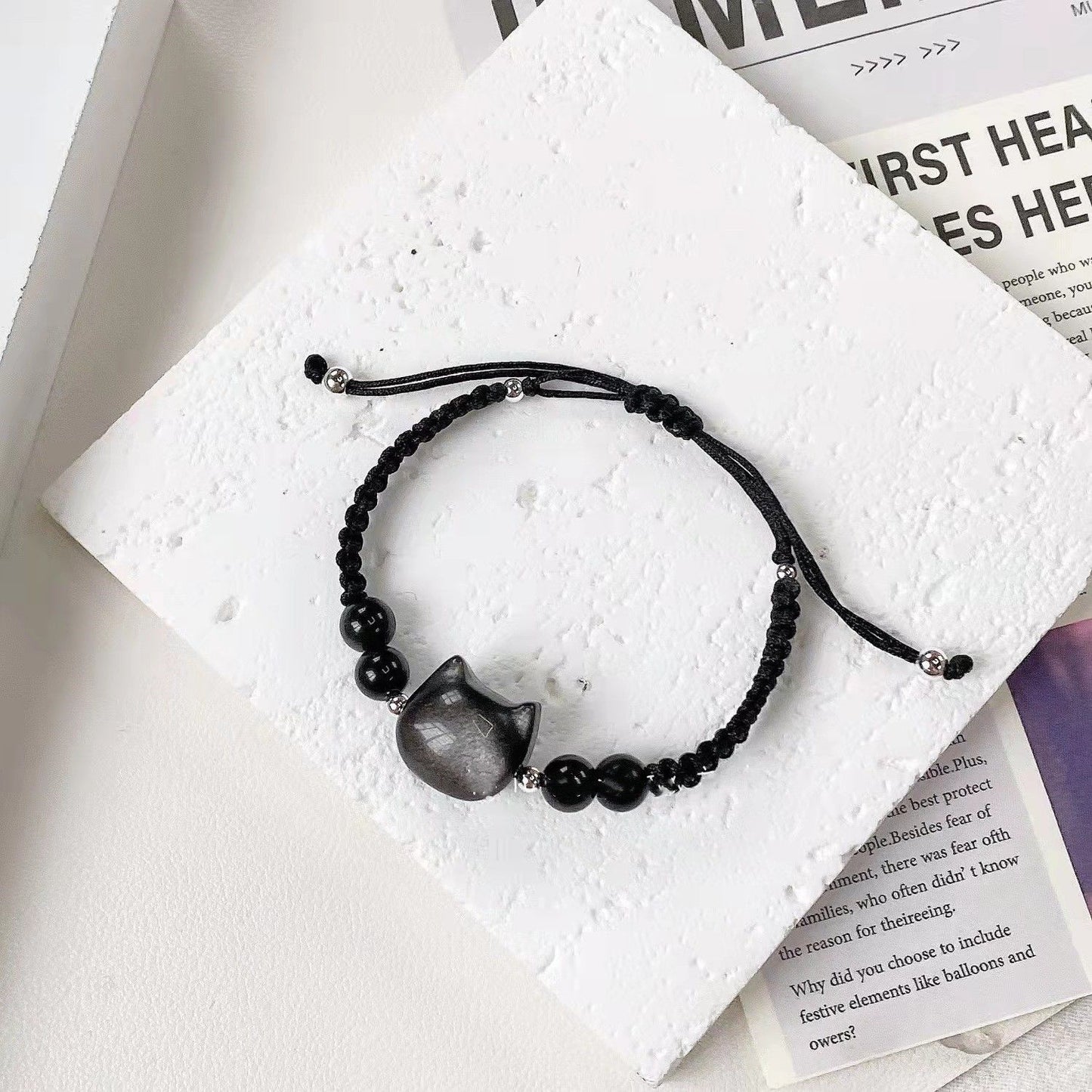 Cat-Themed Charm Bracelet Acalora