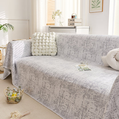 Elegant Leaf Patterned Sofa Cover