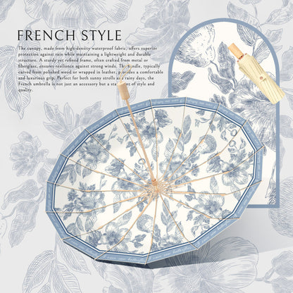 Ladies' sunshade in floral design Bowlift