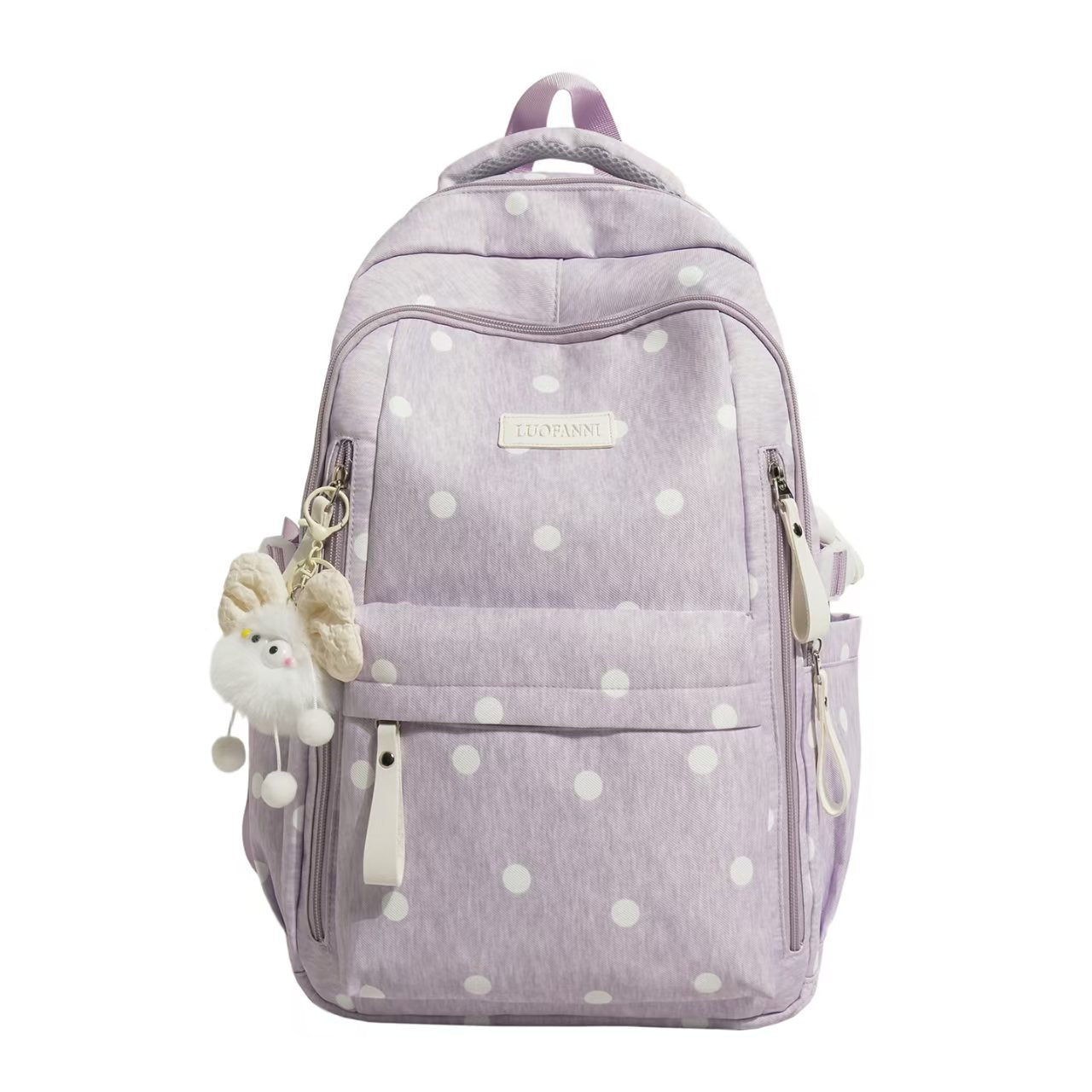 Polka Dot Multi-Pocket Backpack Bowlift