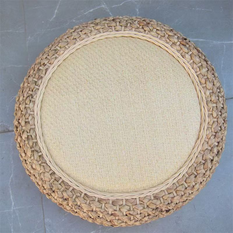 Handcrafted Braided Seat Pouf Acalora