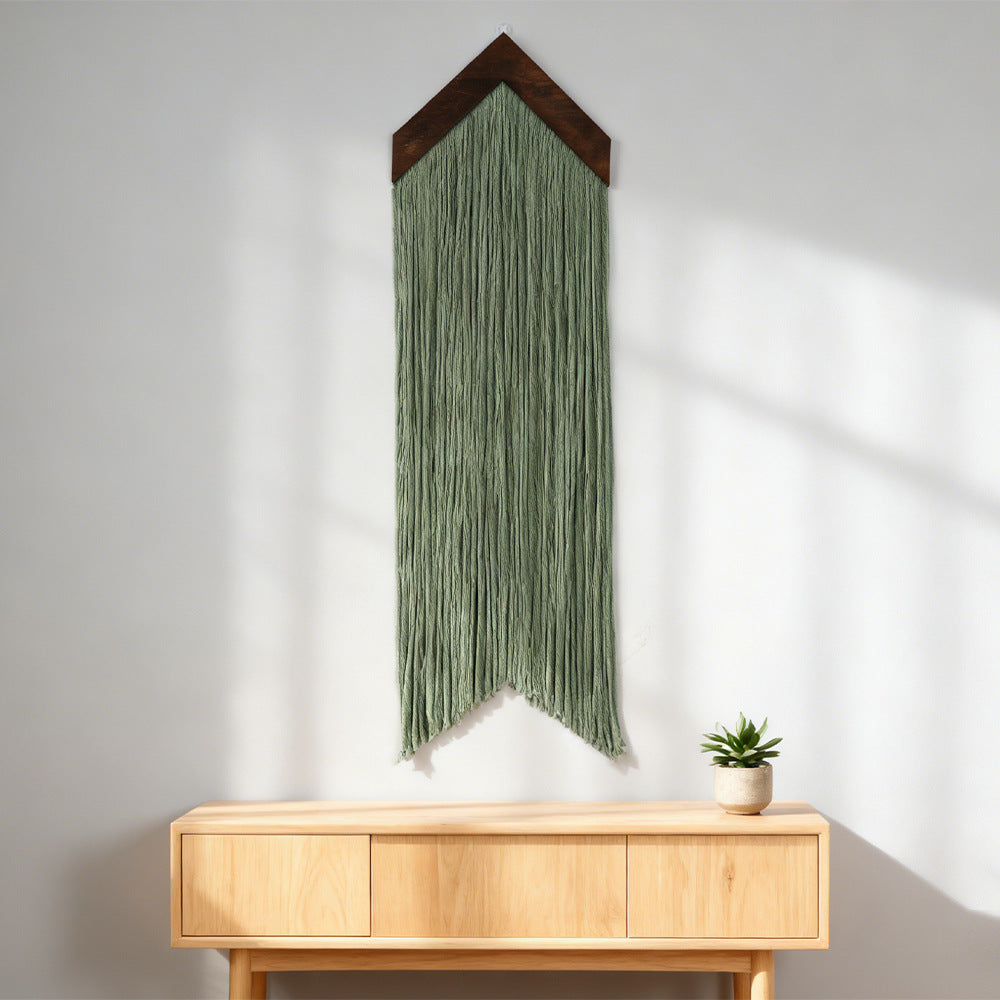 Macrame Wall Decor with Cloud Motif Acalora