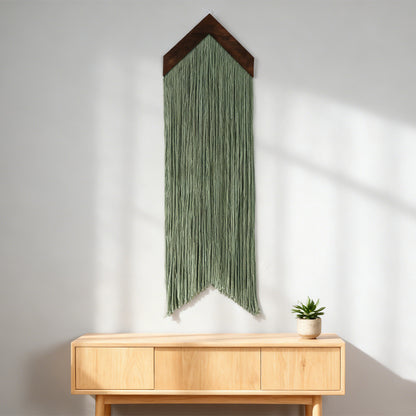 Macrame Wall Decor with Cloud Motif Acalora