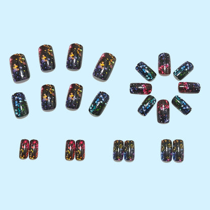 Artificial nails with sparkling glitter effect Acalora