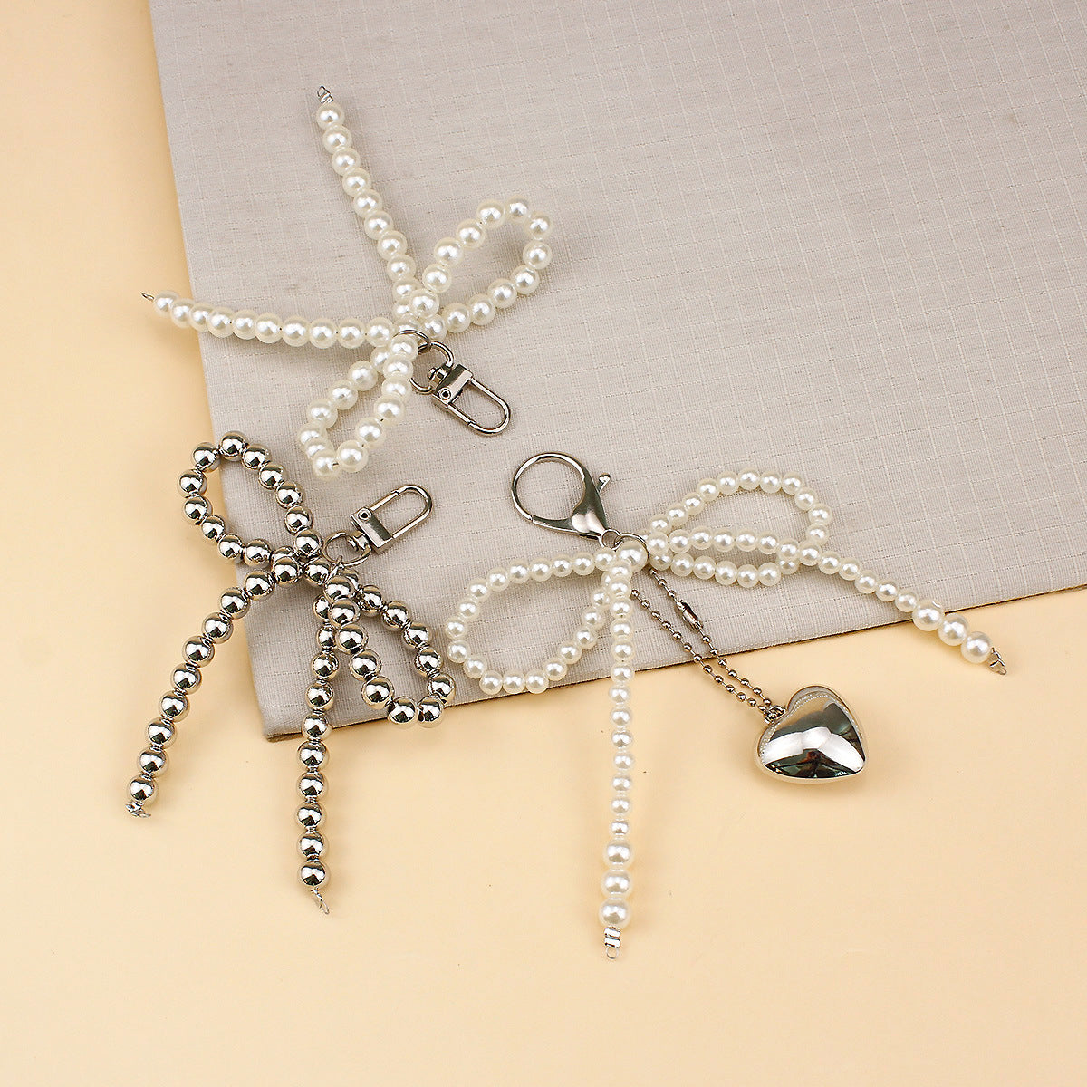 Elegant Pearl Bow Brooch Acalora