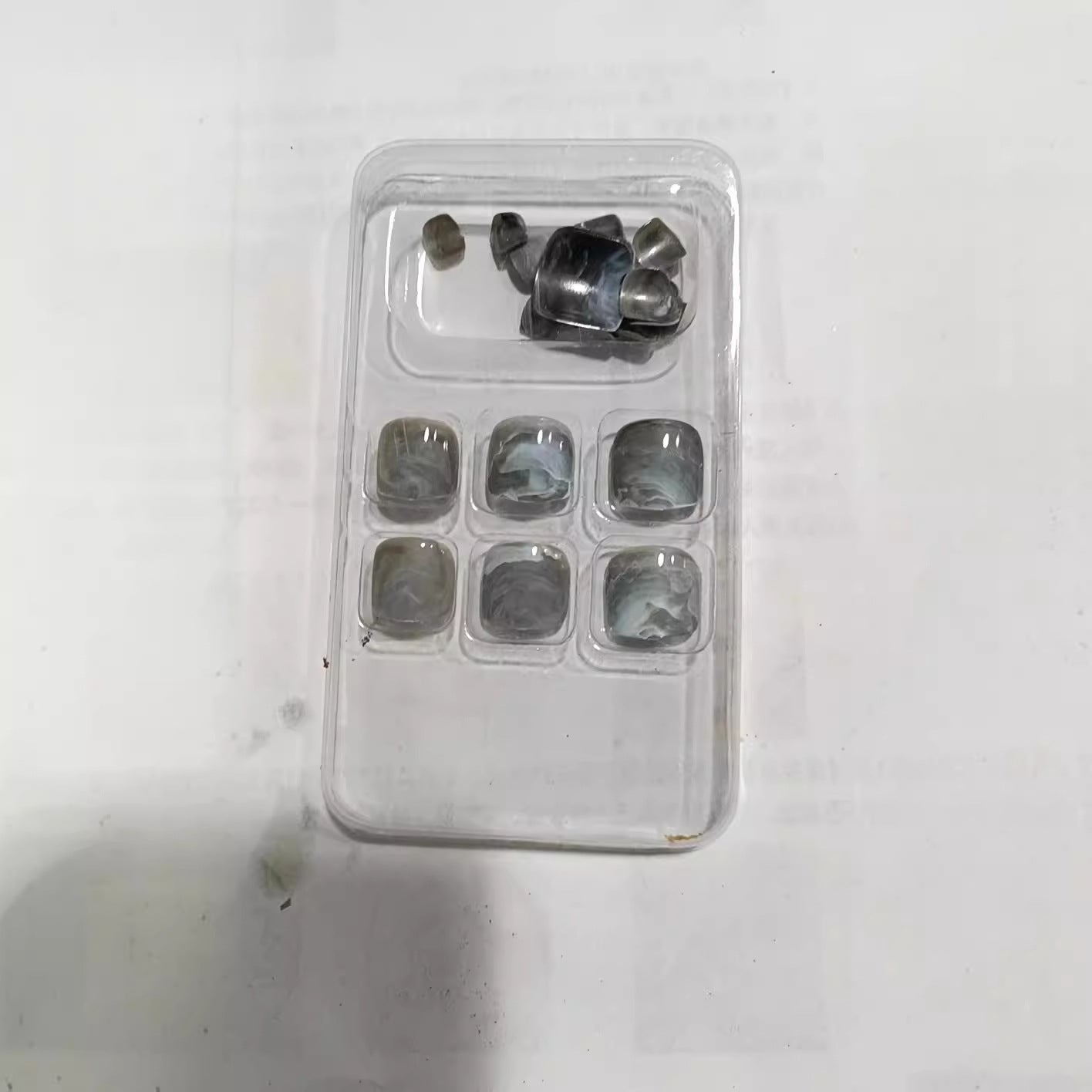 Marble Effect Press-On Nail Set Acalora