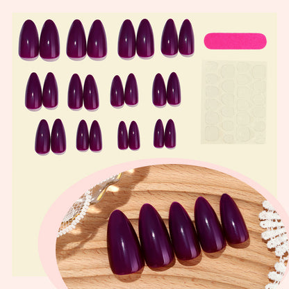 Glossy Stiletto Press-On Nail Tips Set Acalora
