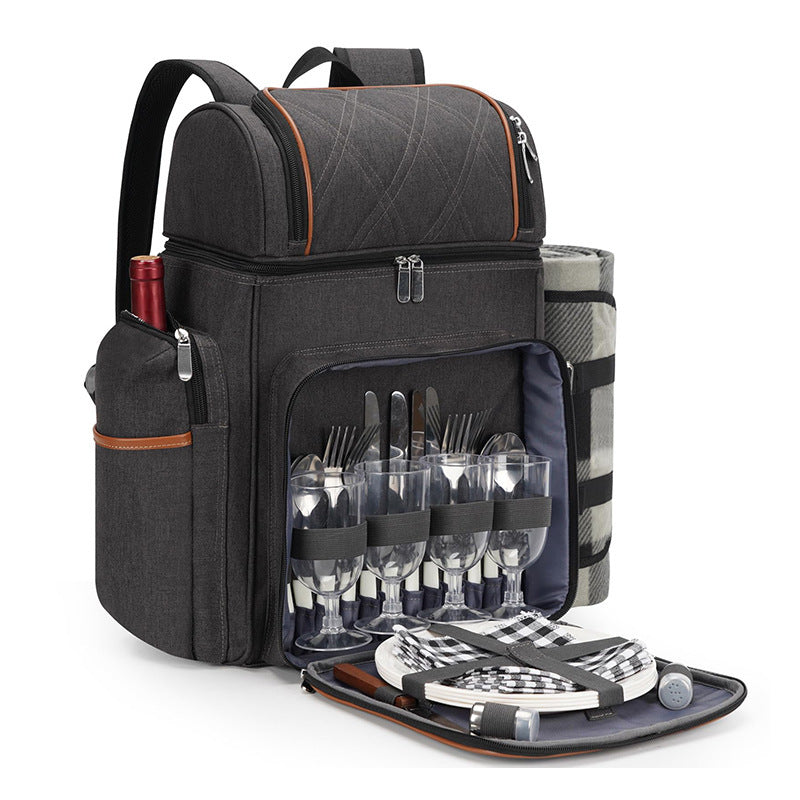 Insulated Picnic Backpack with Dining Set Acalora