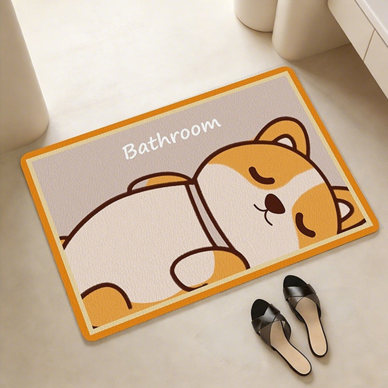 Playful Citrus-Themed Bath Mat Acalora