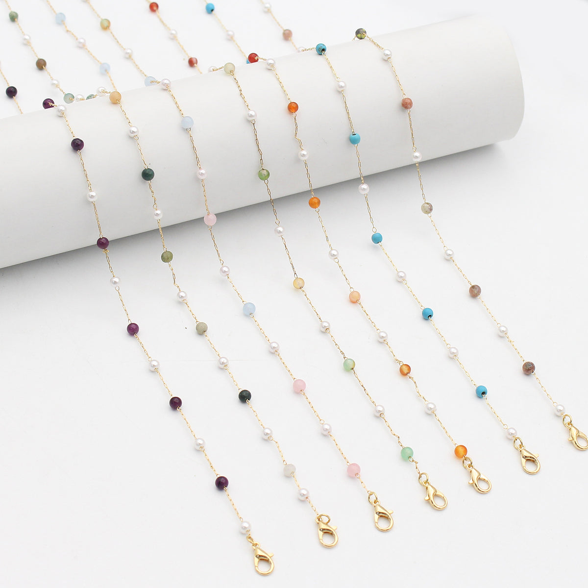Elegant Multi-Color Eyewear Chain Acalora