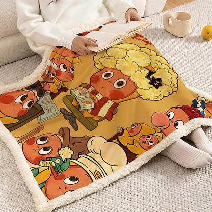 Soft Flannel Cartoon Fleece Blanket