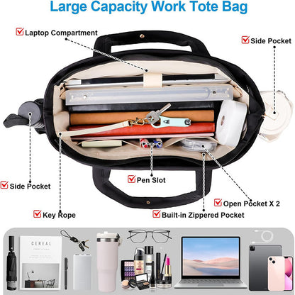 Insulated Multi-Pocket Lunch Tote Acalora