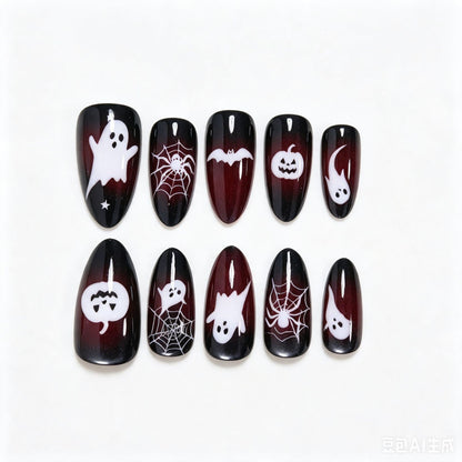 Halloween Themed Press-On Nail Art Acalora