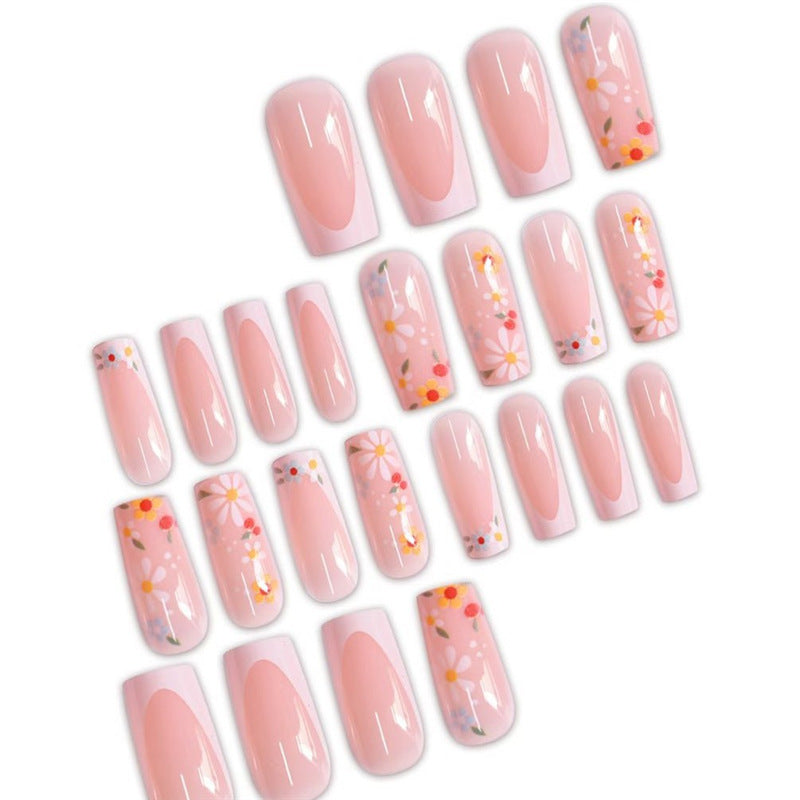 Floral Acrylic Nail Art Acalora