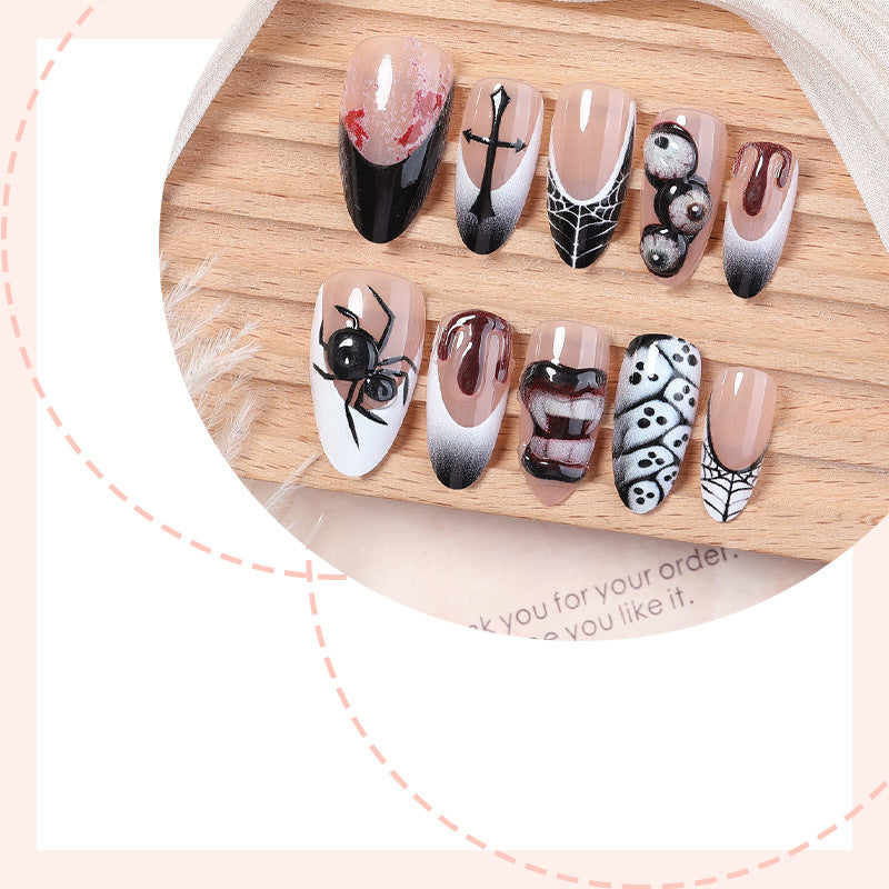 Gothic-Themed Press-On Nail Collection Acalora