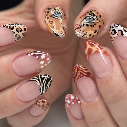 Safari Animal Theme Nail Art Set Acalora