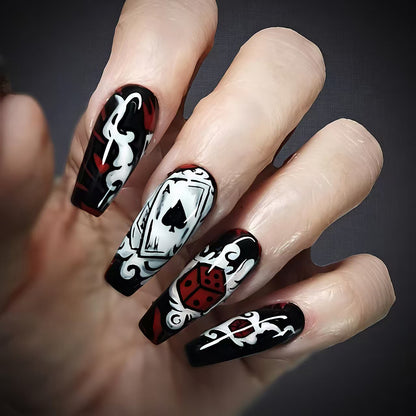 Artistic Playing Card Nail Art Acalora