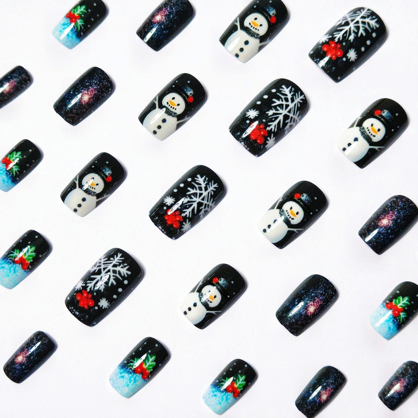 Festive Holiday Nail Art Set Acalora