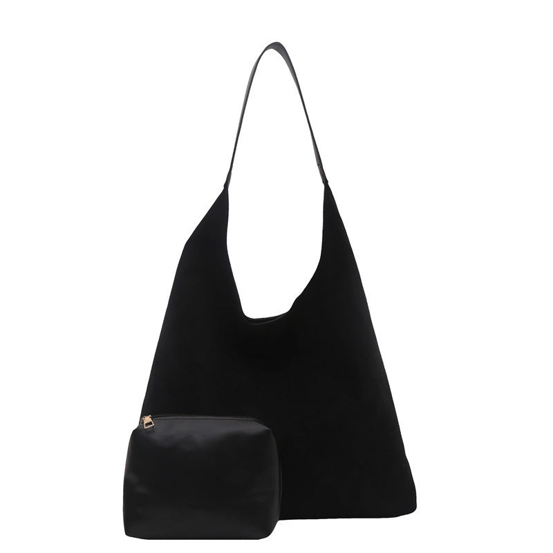Suede Slouchy Hobo Bag Acalora