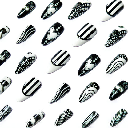 Artistic Pointed Nail Art Acalora