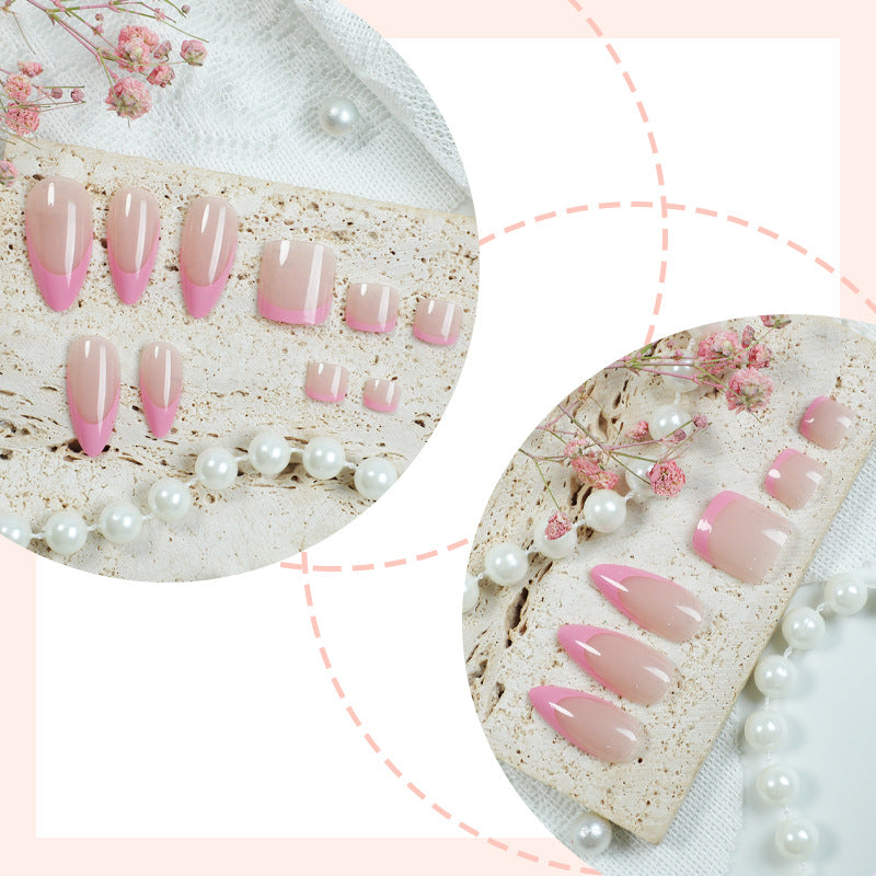 Premium Press-On Nail Set with Ombre Design Acalora