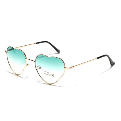 Women's heart-shaped sunglasses with UV protection and delicate frame Skanto
