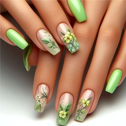Artistic Floral Design Press-On Nails Acalora 1788434359