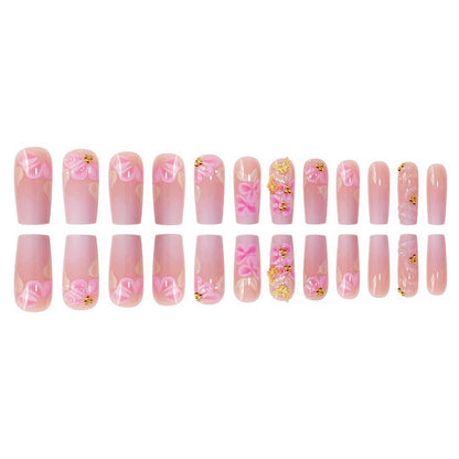 Floral Art Acrylic Press-On Nails Set Acalora