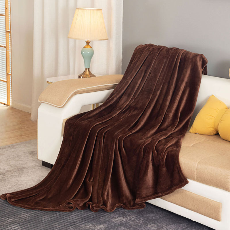 Ladies luxurious fleece blanket with soft texture Kalsten