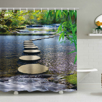 Tranquil Zen Nature Shower Curtain