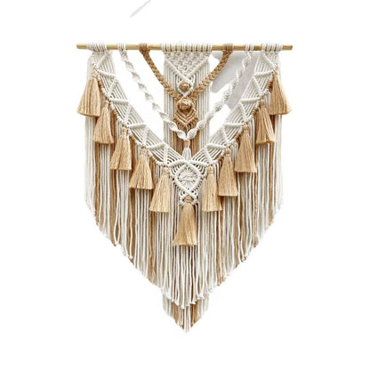 Macrame Wall Hanging with Fringes Acalora