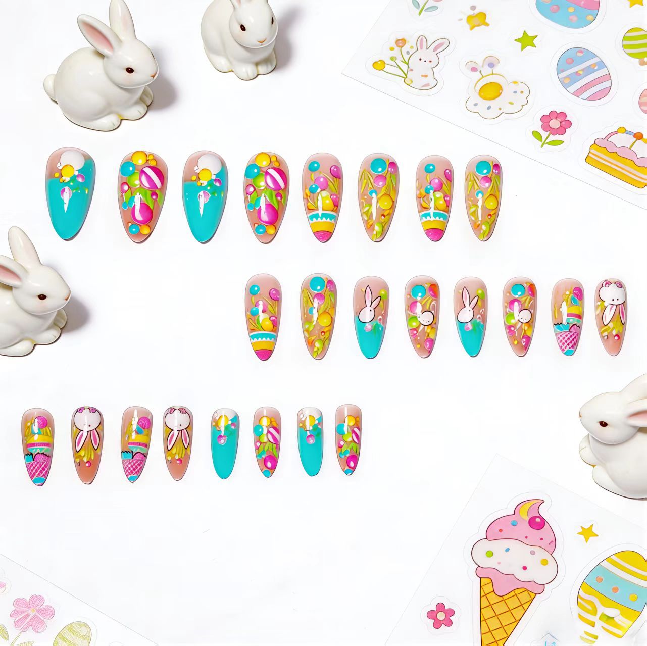Creative Easter-Themed Nail Art Acalora
