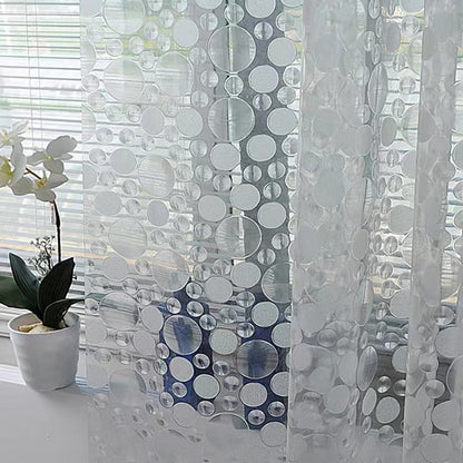 Modern Transparent Polka Dot Shower Curtain