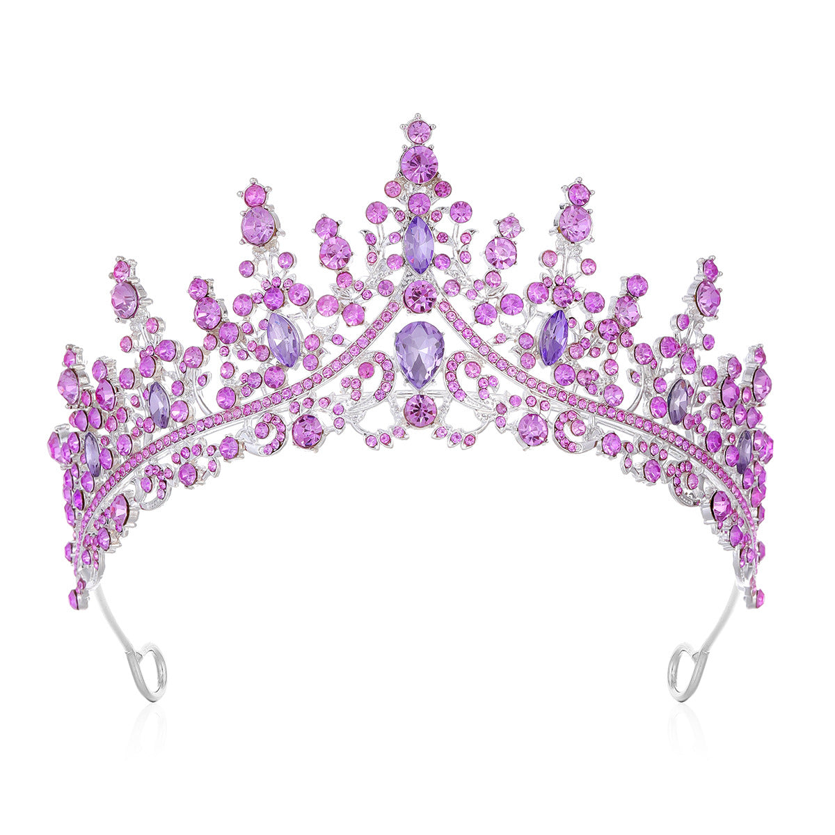 Ladies' Rhinestone Tiara with sparkling gemstone wreath