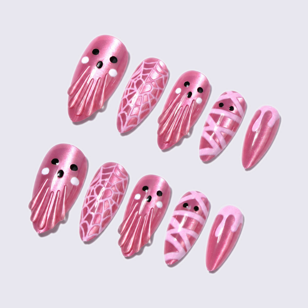 Whimsical Octopus-Themed Press-On Nails Acalora
