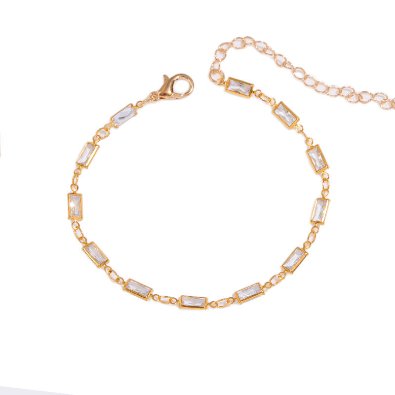 Elegant Glass Chain Bracelet Acalora