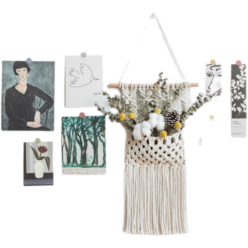 Macrame Wall Hanging with Elegant Fringe Look Acalora